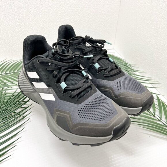 Adidas Terrex Soulstride Women's Size 9 Gray Black Trail Running Shoes NWB - Picture 1 of 12